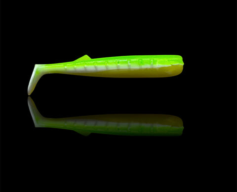 Attacko 6,5 cm <br/>Chartreuse / Weiß / Gelb